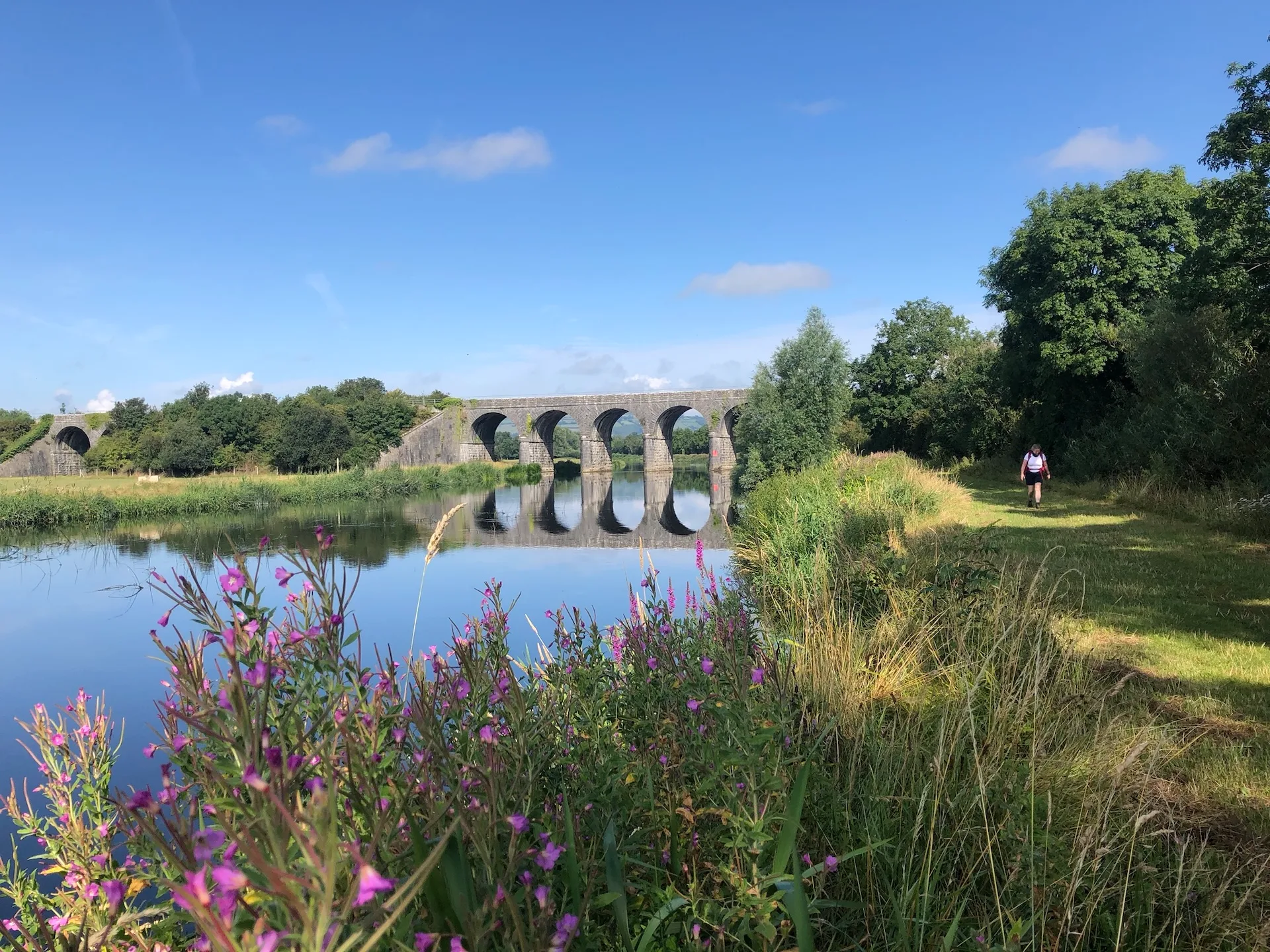 Fluss und River Barrow bei Kilree auf selbstgeführtem Wanderurlaub in Irland