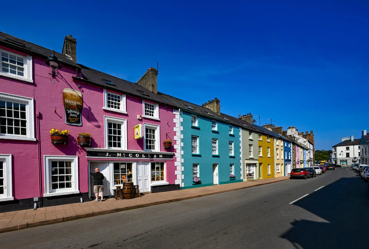 Cushendall village in the Glens of Antrim, County Antrim