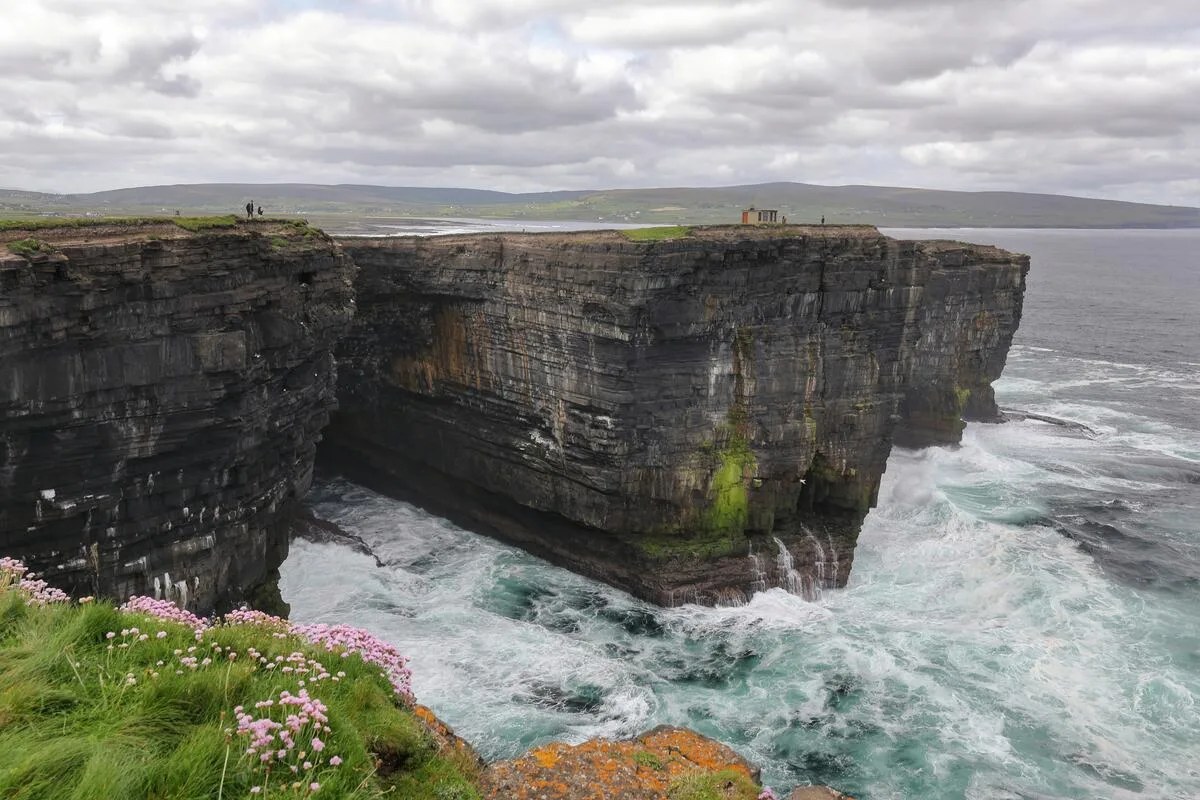 Downpatrick Head sea stack on the Wild Atlantic Way, County Mayo