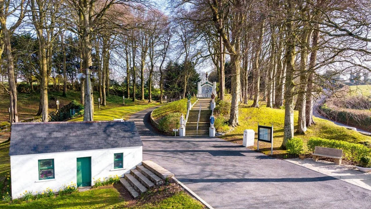 Entrance To St Brigids Shrine scenery on self-guided walking holiday in Ireland