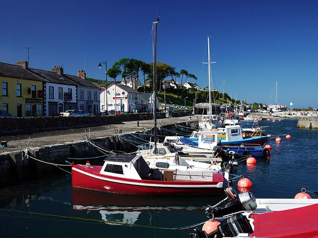 Carnlough Harbour in the southern Glens of Antrim
