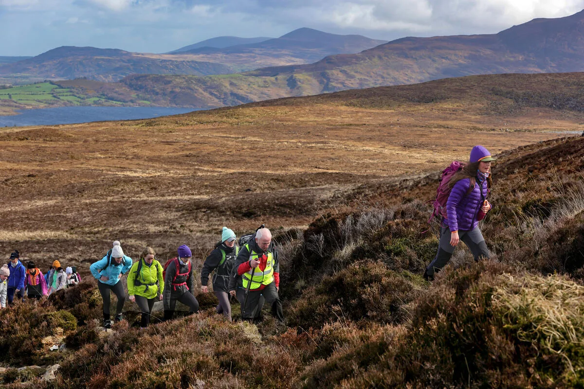 Scenic walking trail in County Kerry, Ireland