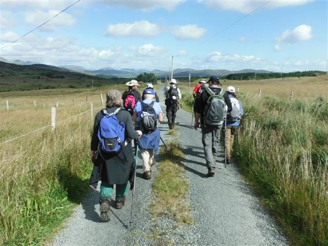Scenic walking trail in County Kerry, Ireland