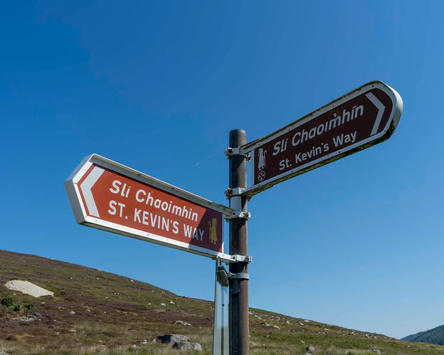 A walking trail through Glendalough Valley — paths used by monks for over 1,500 years
