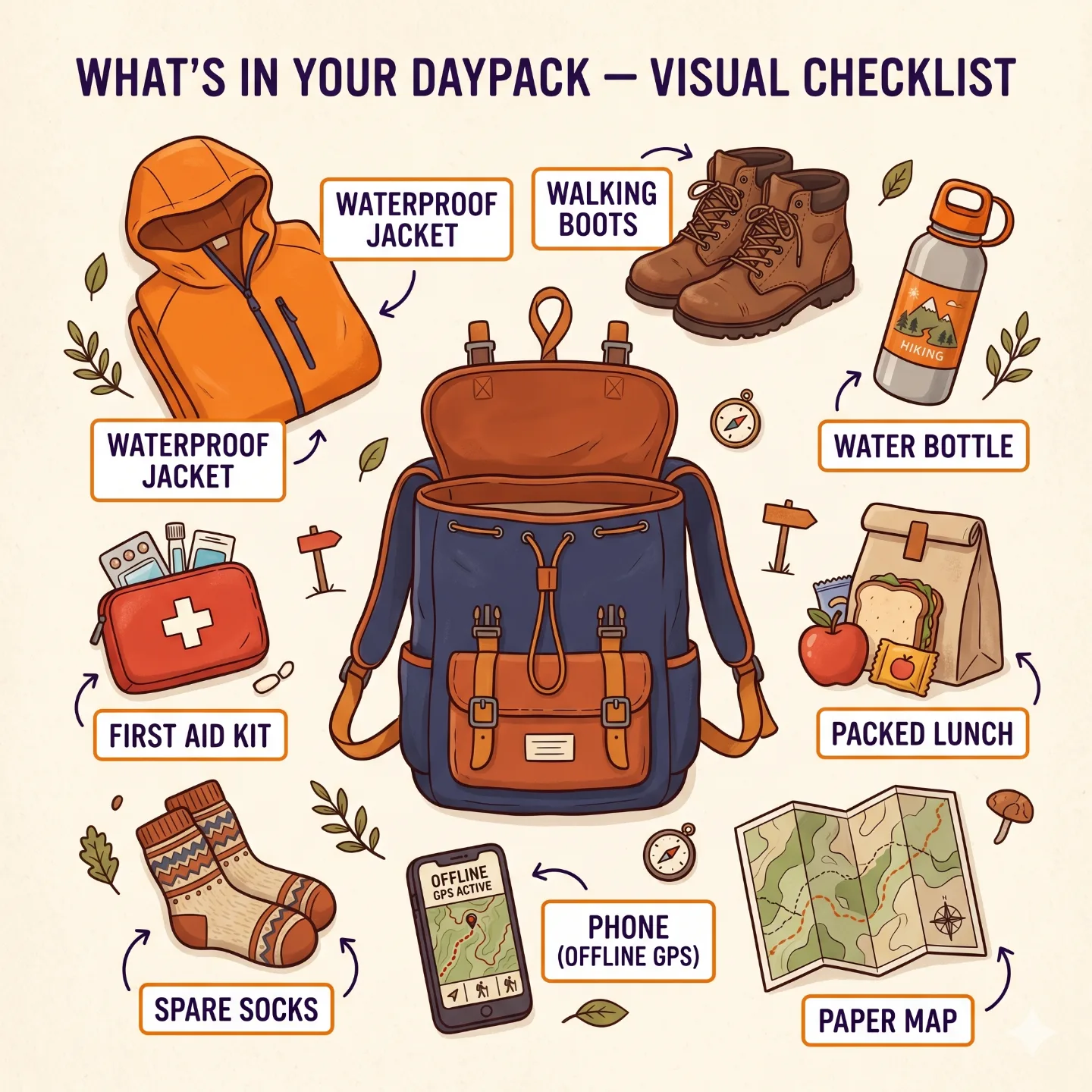 infograph walking holiday